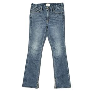 Jen7 7 For All Mankind Slim Bootcut Blue Jeans Mid Rise Womens Size 8: Runs Big